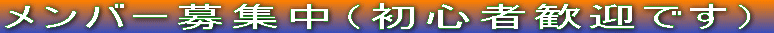 メンバー募集中（初心者歓迎です）